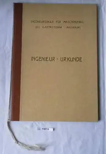 DDR Mappe Ingenieurschule für Maschinenbau und Elektrotechnik Magdeburg (118714)