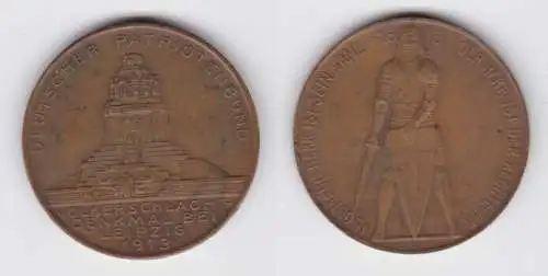 Medaille deutscher Patriotenbund Völkerschlachtdenkmal Leipzig 1913 (136075)