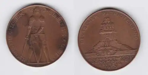 Medaille deutscher Patriotenbund Völkerschlachtdenkmal Leipzig 1913 (138601)