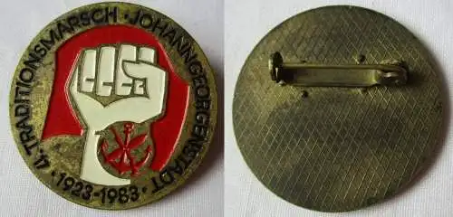 Abzeichen 4. Traditionsmarsch Johanngeorgenstadt 1923 - 1983 (142414)