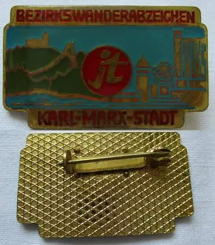 DDR Abzeichen Bezirkswanderabzeichen Karl-Marx-Stadt Jungendtourist (139106)