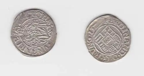 1 Madonnen-Denar Silber Münze Österreich Ungarn Kremnitz 1529 Ferdinand (132612)