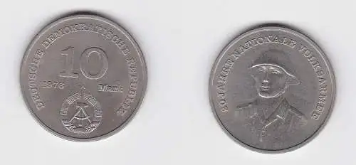 DDR Gedenk Münze 10 Mark 20 Jahre Nationale Volksarmee NVA 1976 (123011)