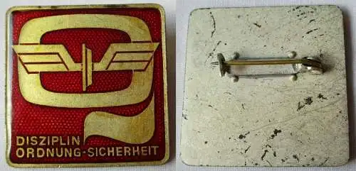 Seltenes DDR Abzeichen Deutsche Reichsbahn Disziplin Ordnung Sicherheit (142023)