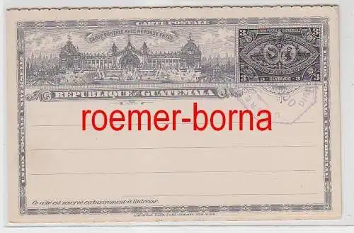 73465 seltene Ganzsachen Antwort Postkarte Guatemala 3 Centavos 1897