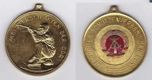 Seltene DDR Medaille Deutscher Schützenverband der DDR Gold 1978 (133134)