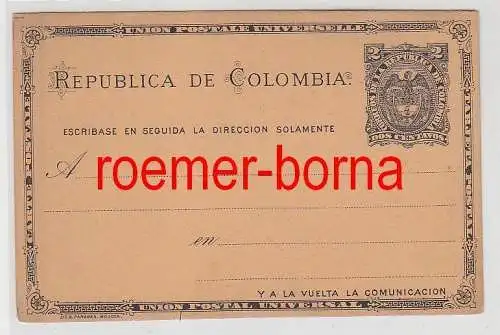 75862 seltene Ganzsachen Karte Colombia Kolumbien 2 Centavos um 1900