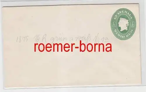 70097 alte Ganzsachen Brief Guatemala Medio Real Grün weiß 1875