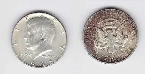 1/2 Dollar Silber Münze USA 1965 J.F. Kennedy (126350)