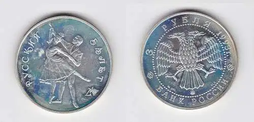 3 Rubel Silber Münze Russland Ballett 1993 1 Unze (124830)