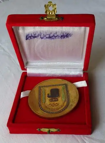 Schöne Medaille Olympia arabische Schrift im Etui (107527)