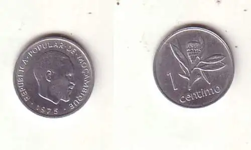 1 Centimos Aluminium Münze Mosambik Moçambique 1975 (105139)