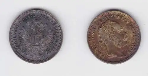 10 Kreuzer Silber Münze Österreich 1872 Stgl. (152978)