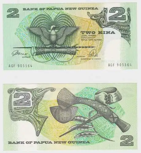 2 Kina Banknote Papua Neuguinea Papua New Guinea bankfrisch UNC (151605)