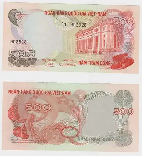 500 Dong Banknote Süd-Vietnam South-Vietnam 1970 Pick 28 bankfrisch UNC (151811)