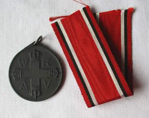 Preussen Rote Kreuz Medaille 3.Klasse 1898 in Feinzink am Band (111654)