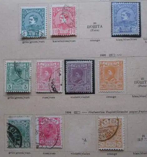 Kleine Briefmarkensammlung Serbien ab 1880 (118330)
