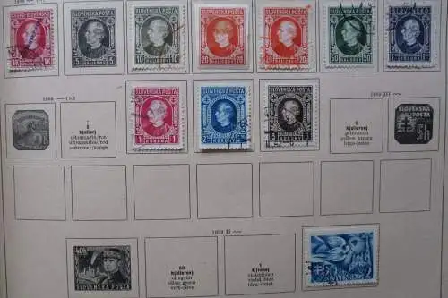 Kleine Briefmarkensammlung Slowakei ab 1939 (114002)
