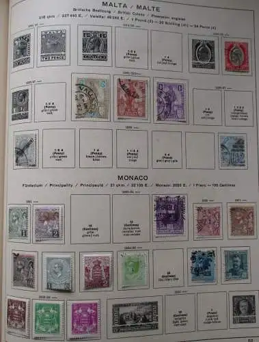 Kleine Briefmarkensammlung Malta Malte britische Besitzung ab 1903 (129638)