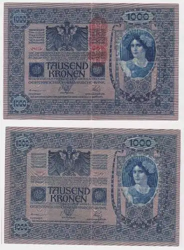 1000 Kronen Banknote Österreichisch Ungarische Bank 2.1.1902 (130514)