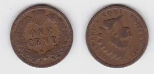 1 Cent Kupfer Münze USA 1905 (125272)