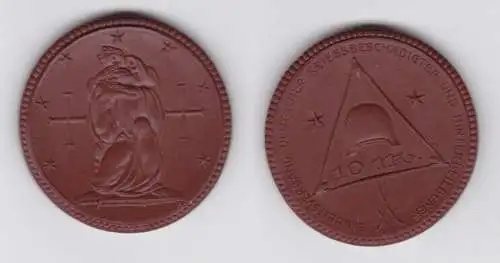 Porzellan Medaille 10 Mark Einheitsverband Deutscher Kriegsbeschädigter (139404)