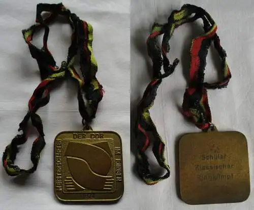 DDR Plakette Meisterschaften im Ringen 1974 Stufe Gold (143605)