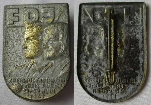 DDR Abzeichen 1. Kreisjugendtreffen Kreis Aue / Sachsen 1947 (149827)