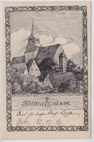 900913 AK Breitenborn, Post Narsdorf - Heimatgrüsse 1916