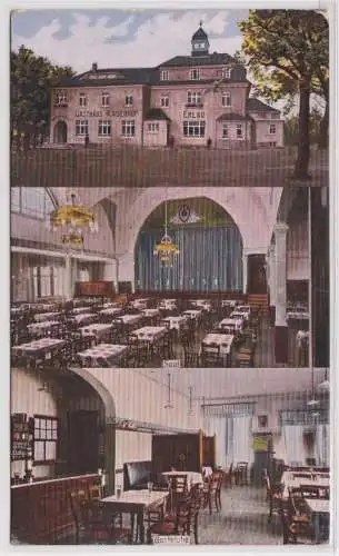 900086 AK Gasthaus "Kaiserhof" Erlau in Sachsen - Saal und Gaststube 1910