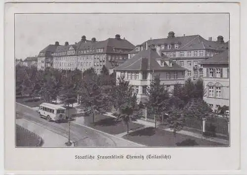 12154 AK Staatliche Frauenklinik Chemnitz (Teilansicht)