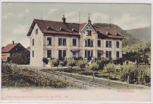 901167 Ak Wattwyl - Blick auf das Krankenhaus 1908