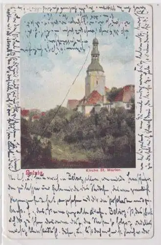 900010 Ak Belzig Kirche St.Marien 1906