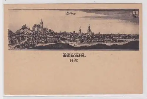 75399 Ak historische Ansicht von Belzig 1492 um 1920