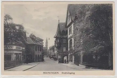92803 Ak Meiningen Stadteingang 1930