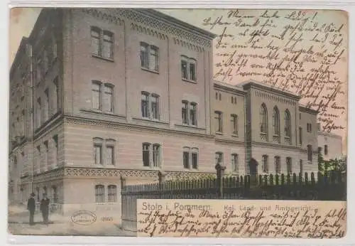 39015 Ak Stolp in Pommern Kgl.Land- und Amtsgericht 1907