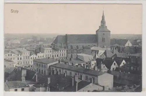 48727 Ak Stolp in Pommern Totalansicht 1917