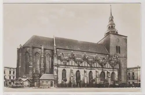 07272 Ak Stolp in Pommern Marienkirche um 1930
