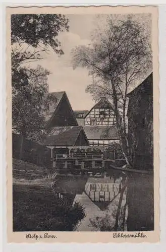 56839 Ak Stolp in Pommern Schlossmühle um 1940