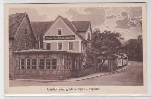 99245 AK Buchfart - Gasthof zum goldnen Stern, Straßenansicht