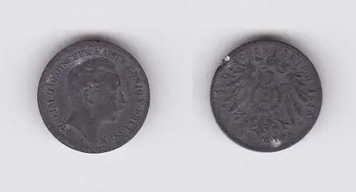 5 Mark Münze Preussen 1910 Spiel Geld Material Zink (121251)
