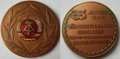 DDR Medaille Handels- und Gewerbekammer Karl Marx Stadt 1984 (149185)