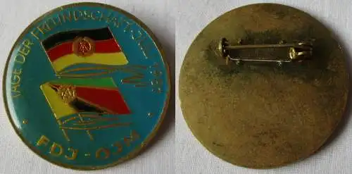 DDR Abzeichen Tage der Freundschaft FDJ - OJM Mosambik Juli 1981 (146460)