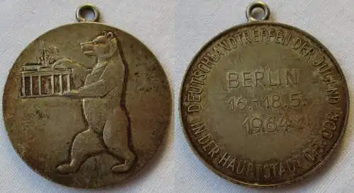 DDR Medaille Deutschlandtreffen der Jugend Hauptstadt Berlin 1964 (140078)