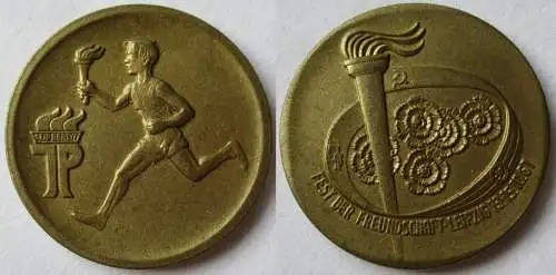 DDR Medaille Fest der Freundschaft Leipzig 13.-15. Oktober 1961 (146470)