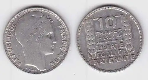 10 Franc Münze Silber Frankreich 1930 (141003)