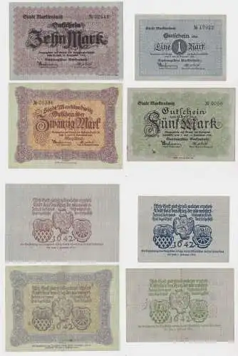 1 - 20 Mark Banknoten Notgeld Stadt Marktredwitz November 1918 (135202)