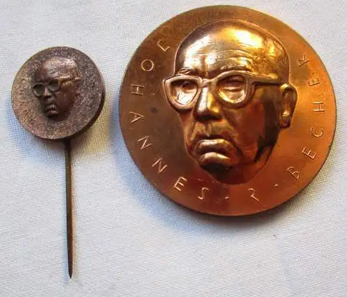 DDR Medaille Johannes R. Becher Bronze (123494)
