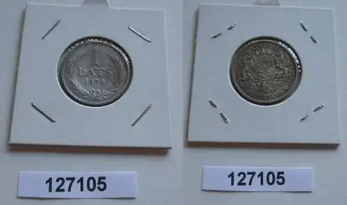 1 Lats Silber Münze Lettland Staatswappen 1924 (127105)