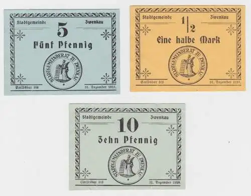 5 - 50 Pfennig Banknote Notgeld Stadt Zwenkau o.D. - 31. Dezember 1918 (136225)